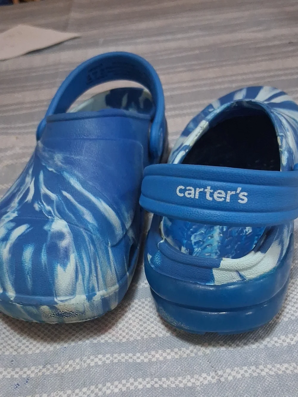 Carter's Blue Marble Kids Slip-On Water Clogs